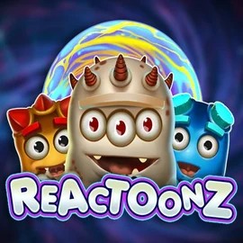 Reactoonz by Play’n GO, showcased at de.vulkanspielecasino.org – game logo