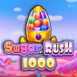 Sugar Rush 1000 online game logo by Pragmatic Play on de.vulkanspielecasino.org